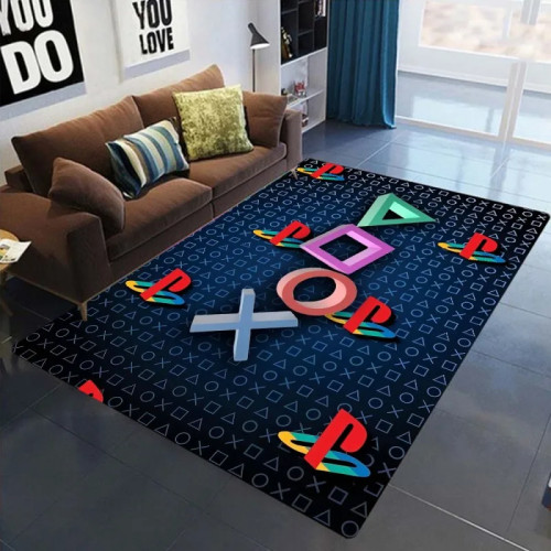 Игровые коврики для PlayStation с принтом, нескользящие ковры для дома, гостиной, кухни, спальни, коврик, машинная стирка, напольный коврик