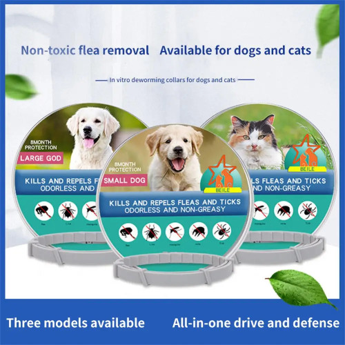 Выдвижной ошейник для домашних животных, ожерелье против блох и паразитов, персонализированный ошейник против блох и клещей для больших собак, щенков, кошек, ошейник против блох, клещей для собак