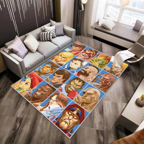 Street Fighter аркадная игра ковер японская аркадная игра украшения коврики аркадный игровой коврик для декора игровой комнаты игровые подарки
