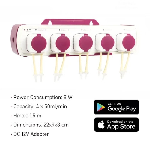 Аквариумный насос Jebao Jecod Smart Doser MD-4.5 WiFi Ручное управление через приложение Автоматический дозирующий насос для аквариума с коралловыми рифами