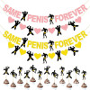 Золото розовое золото SAME PENIS FOREVER девичник свадебная вечеринка украшения поставки