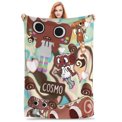 Мягкое одеяло Cosmo Collage, фланелевое флисовое легкое одеяло премиум-класса Dandys World Game, уютные плюшевые одеяла, всесезонное использование
