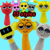 55 стилей Sprunki, плюшевые игрушки Sprunki Incredibox, плюшевая кукла Sprunki, игровая подушка, детские подарки на день рождения, мягкие куклы, Рождественский подарок