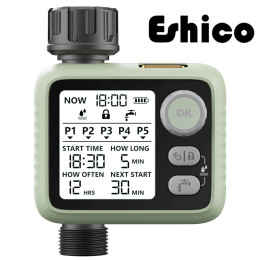 Ручка таймера воды Eshico HCT-372, легче работать со светодиодной подсветкой, датчик дождя Dark Night Guardian, более интеллектуальные садовые инструменты