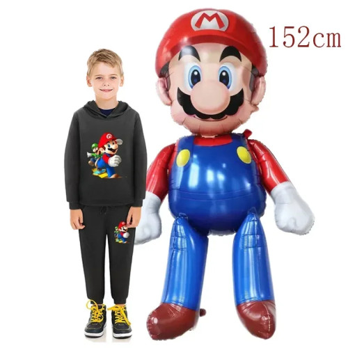 Super Mario Bros Ballon аниме 3D детский душ украшение для дня рождения мультяшная фигурка фольгированные шары детские игрушки подарки на день рождения