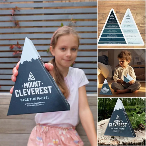 MOUNT CLEVEREST — оригинальное издание |   Игра True или False Trivia |   Веселая семейная карточная игра для взрослых и детей |   Игры для вечеринок