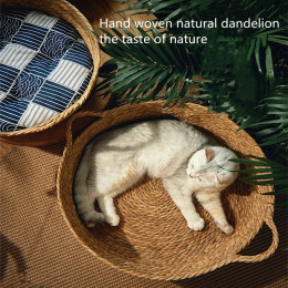 Ручное плетеное кошачье гнездо из ротанга, Four Seasons, General Dandelion, Cool Bed, кошачья царапина, товары для домашних животных