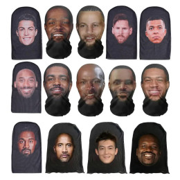 Бесшовная маска для лица Kanye с 3D принтом, мужские товары для вечеринок, реквизит для косплея, новинка, модный капюшон в стиле хип-хоп