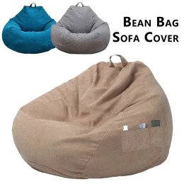 Чехол для дивана Extra Big Bean Bag - Пушистые татами для гостиной и спальни для взрослых, 100X120 см. Необходимо наполните самостоятельно.