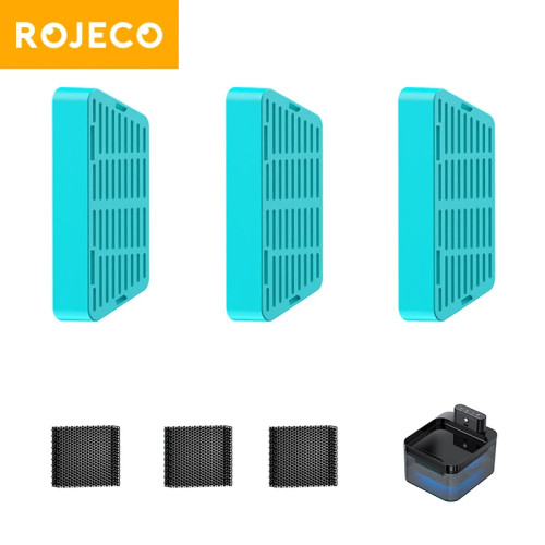 Сменный фильтр для фонтана ROJECO для 2,2 л, беспроводные фильтры для воды для кошек, поилки для кошек, фильтры для очистки воды для домашних животных