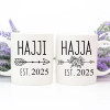 1 шт. кружка Hajji and Hajja Hajji Mubarak подарок минималистская кофейная кружка исламский подарок Hajj персонализированный Umrah Ramadan Ид аль-Адха декор