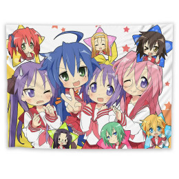 Аниме Lucky Star Kawaii Izumi Konata гобелен настенный японский Сайтама японский декор комнаты фон ткань декоративное одеяло