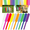 25-100 шт. пластиковые этикетки для растений, цветочные горшки, посадочная бирка, знак, кол, цветы, овощи, горшки, сделай сам, инструмент для украшения сада, чистое повторное использование