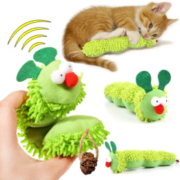 Игрушки для жевания кошек, гусеница, кошачья мята, молярная игрушка, тизер для кошек, интерактивная игрушка, игрушка для котенка, игрушка для кошек, кошачья мята, аксессуары для игрушек