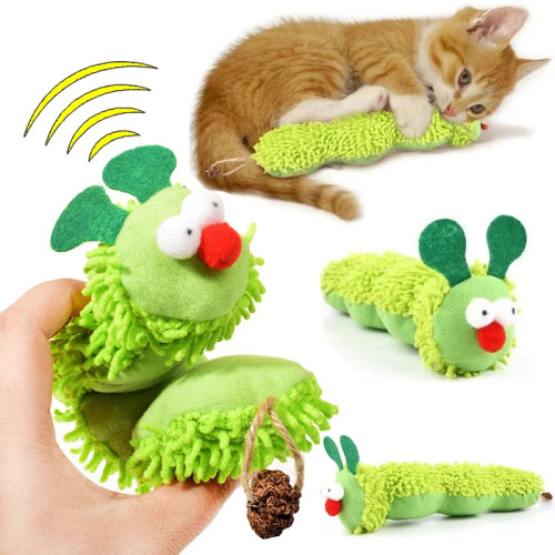 Игрушки для жевания кошек, гусеница, кошачья мята, молярная игрушка, тизер для кошек, интерактивная игрушка, игрушка для котенка, игрушка для кошек, кошачья мята, аксессуары для игрушек