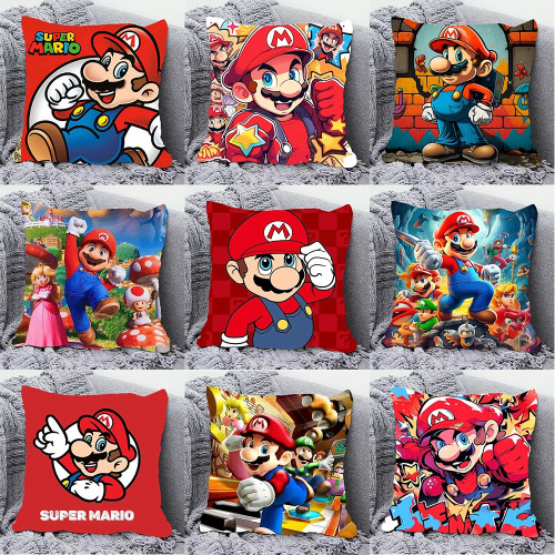 Наволочка MINION Mario, украшение для игровой студии, гостиная, диван, наволочка для спальни, комнаты, украшение для дома