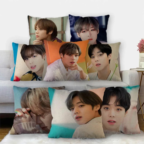 Наволочка на заказ PARK JIHOON Kpop, высококачественная домашняя текстильная хлопково-льняная ткань 45x45 см, односторонняя декоративная наволочка 11-17
