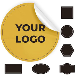 100 шт. - 1000 шт. Настройка наклеек LOGO Индивидуальный дизайн DIY 2 - 10cm Дизайн этикетки подарочные коробки День рождения вечеринки Свадебная выпечка упаковка