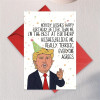 1 шт., разнообразная открытка с днем рождения Трампа для него и нее, забавная открытка на день рождения Дональда, подарок для мужа, жены, парня, подруги, милая