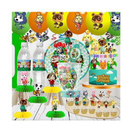 BEAST KINGDOM ANIMAL CROSSING Мультяшная тема украшения для детского душа одноразовые украшения стола и аксессуары детские принадлежности