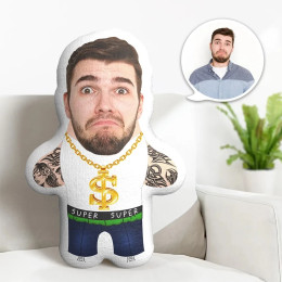 Изготовленная на заказ подушка Minime Gangster Tattoo Персонализированная подушка для лица