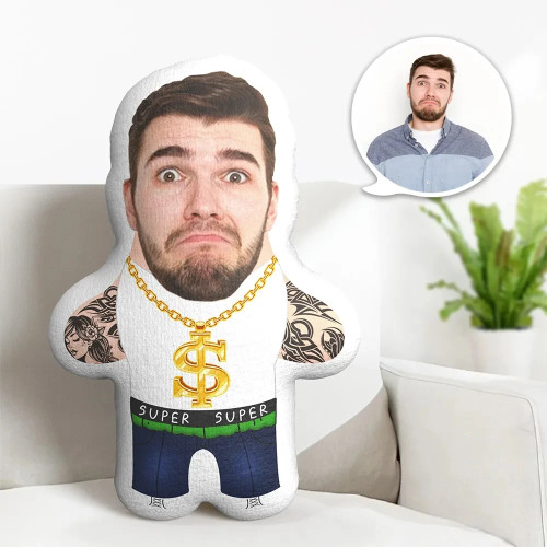 Изготовленная на заказ подушка Minime Gangster Tattoo Персонализированная подушка для лица