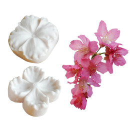 НОВАЯ силиконовая форма Cherry Blossoms Veiner, форма для украшения торта, шоколада, помадка, мастика, глина, инструменты для сахарного ремесла M2129