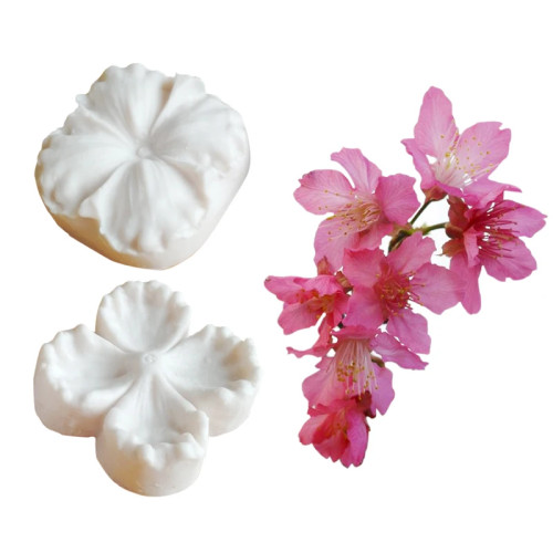 НОВАЯ силиконовая форма Cherry Blossoms Veiner, форма для украшения торта, шоколада, помадка, мастика, глина, инструменты для сахарного ремесла M2129