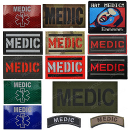 ИК Светоотражающие медицинские лазерные нашивки Светящиеся в темноте аварийные спасательные тканевые нарукавники Наплечные Декоративные вышитые значки