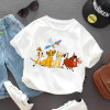 Футболка Disney King Lion King для мальчиков и девочек, детская одежда с рисунком Simba Nala, футболки с короткими рукавами для малышей, летние детские топы в стиле аниме