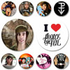 Поп-рок-группа Pierce The Veil, брошь в виде монеты, жестяная булавка для певицы, креативный забавный значок, сумка, аксессуары для одежды, ювелирные изделия, подарки