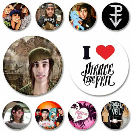 Поп-рок-группа Pierce The Veil, брошь в виде монеты, жестяная булавка для певицы, креативный забавный значок, сумка, аксессуары для одежды, ювелирные изделия, подарки