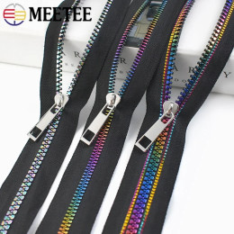 Ленты из смолы на молнии Meetee 5 #, 1/2/3 м, радужные зубья с молниями, головками, мешками, карманами для одежды, наборы для ремонта молний, аксессуары для шитья своими руками