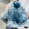 Натуральный синий Celestite Geode Кварцевый кристалл Минеральный образец Исцеление