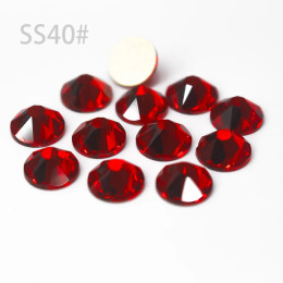 8 мм SS16-SS40 без горячей фиксации, 5А, качественные стразы 2088 для дизайна ногтей или свадьбы, хрустальные стразы, плоская задняя часть, 8 больших и маленьких граней