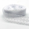 Новый 10 ярдов белый кружево, лента, тесьма ширина 28 мм отделочная ткань DIY вышитый сетчатый шнур для шитья украшения африканская кружевная ткань