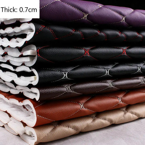100x158 см ткань из искусственной кожи, губка, стеганая вышивка, материал для салона автомобиля, подставка для ног автомобиля, домашний декор, настенная дверь, ПВХ ткань