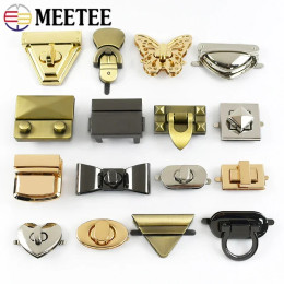 Meetee, 2 шт., сумка, поворотный замок, металлические замки, пряжка, декор для сумки, застежка, сделай сам, сменная фурнитура для сумок, аксессуары