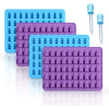 Gummy Molds Bear Candy Silicone — мини-формы для шоколада и мармеладки с 2 капельницами, антипригарным пищевым силиконом, упаковка из 4 штук для выпечки