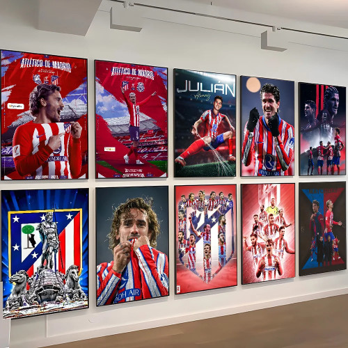 1 шт. Atleticos De M-Madrid плакат самоклеящаяся художественная водостойкая бумажная наклейка кофейня бар комната Настенный декор