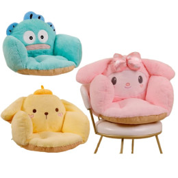 Sanrio милая My Melody сиденье Подушка с помпоном искусственная кожа для стула теплые ягодицы Hangyodon задняя подушка нескользящий домашний декор
