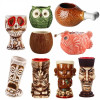 Новые Гавайские кружки Tiki, Коктейльная чашка, кружка для пива, напитков, кружка для вина, керамическая кружка Islander Tiki