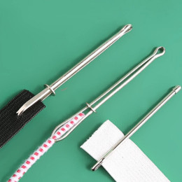1/2pcs Stainless Steel Garment Clips Sewing DIY Tools Elasticizer String Threader Sewing Tools