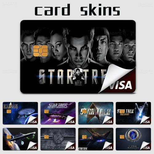 Star T-Treks аниме передняя крышка пленка наклейка кожа для кредитной дебетовой карты маленький большой чип