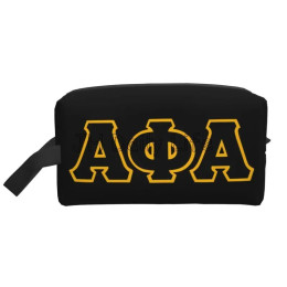 Alpha Phi Alpha Дорожная косметичка с принтом, большая косметичка, косметичка, подарки для женщин и девочек, портативные водонепроницаемые сумки для хранения