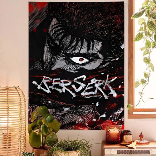 Anime Berserk настенный гобелен, украшение для дома, стиль хиппи, гадания, домашний декор