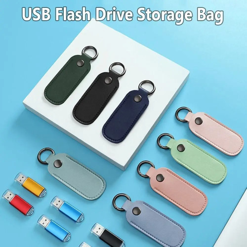 Кожаный чехол U-диска, держатель для ключей, сумка для хранения, USB-флеш-накопитель, защитный чехол, чехол для флэш-накопителя с памятью