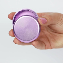 Красочная алюминиевая банка для хранения с плоской олова AirTight с завинчивающейся крышкой