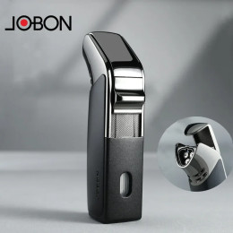 2024 JOBON Creative 3-пламенная газовая ветрозащитная прямая зажигалка металлическая зажигалка для сигар металлическая уличная зажигалка для кемпинга