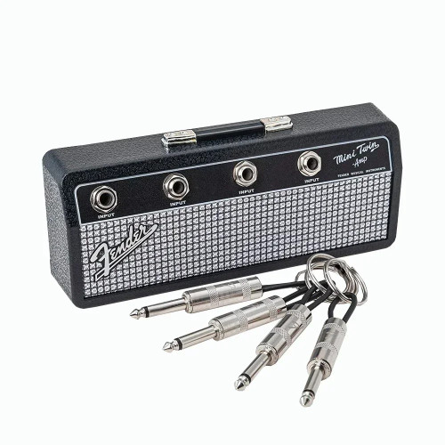 Брелок для ключей Blues Music Storage Jack Rack Настенный брелок для гитары Винтажный усилитель Украшение дома Подарок Llaveros
